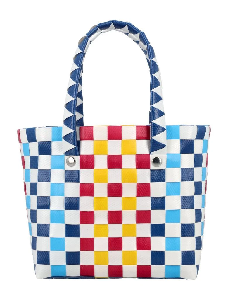 商品Marni|Marni Kids Logo-Patch Woven Tote Bag,价格¥609,第2张图片详细描述