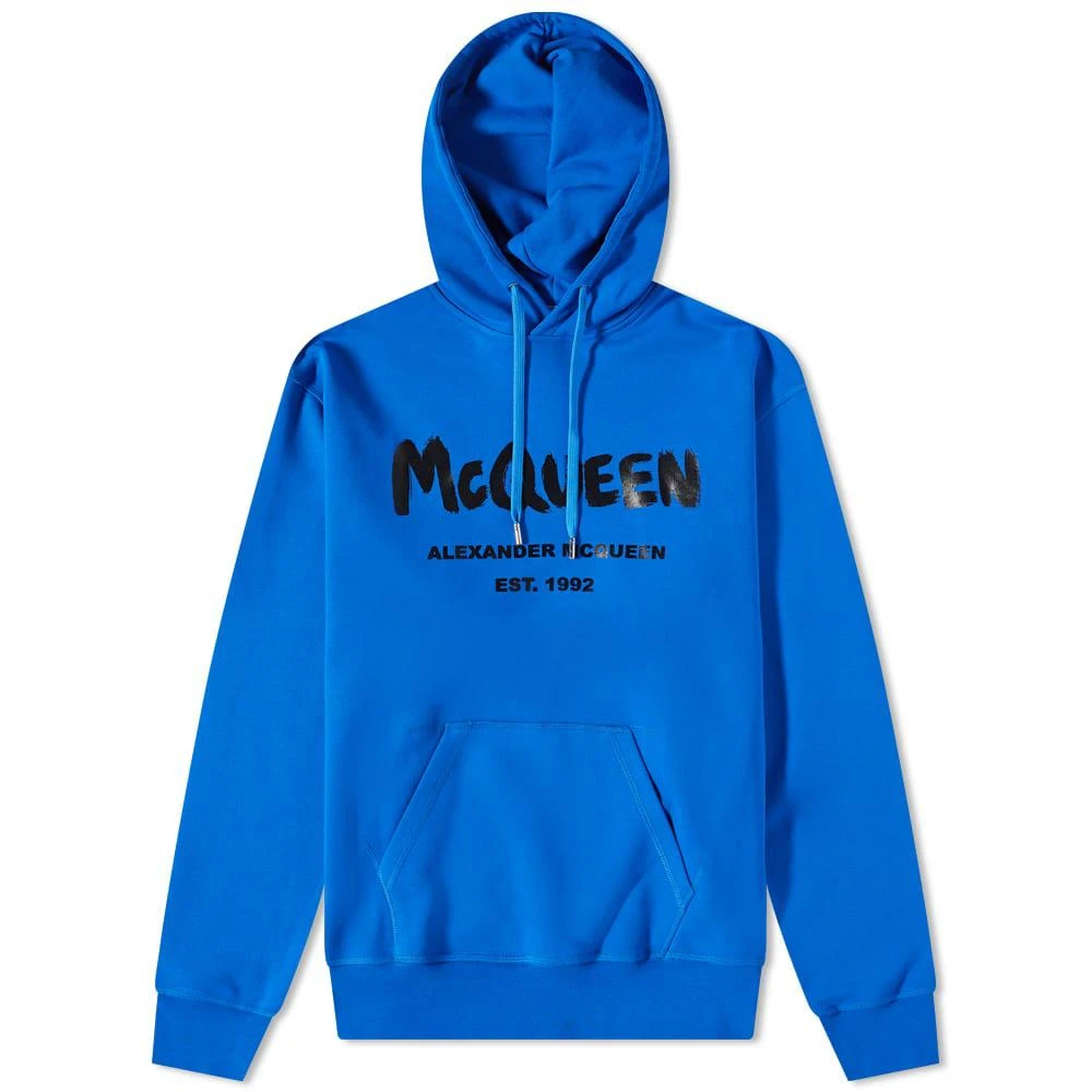 商品Alexander McQueen|Alexander McQueen Graffitti Logo Popover Hoody,价格¥2476,第1张图片