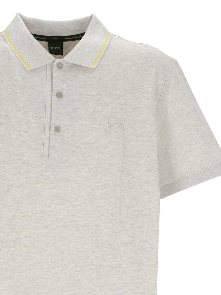 商品Hugo Boss|Hugo Boss Logo-Embroidered Short-Sleeved Polo Shirt,价格¥473,第3张图片详细描述
