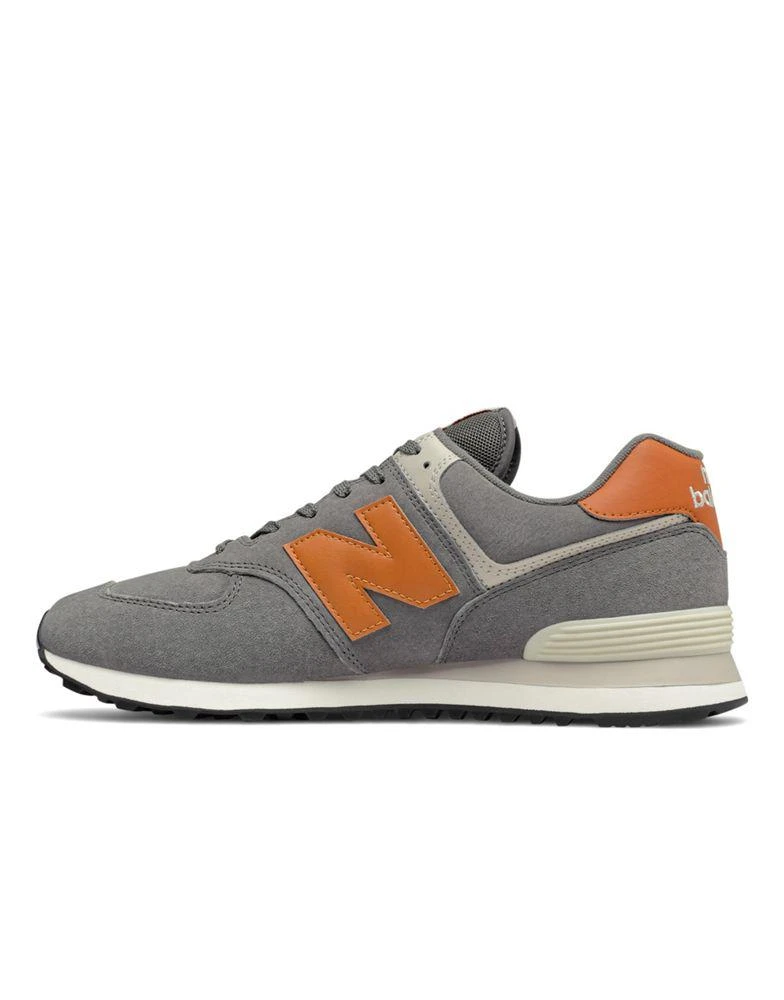 商品New Balance|New Balance 574 trainers in grey and orange,价格¥472,第3张图片详细描述