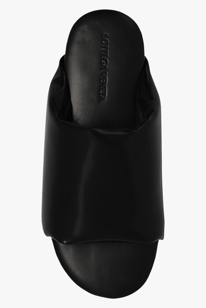 サンダル・ミュール BOTTEGA VENETA Black Nappa Leather Cushion Sandals Bottega Veneta 'Cushion' slides - Sandals - BeyondStyle
