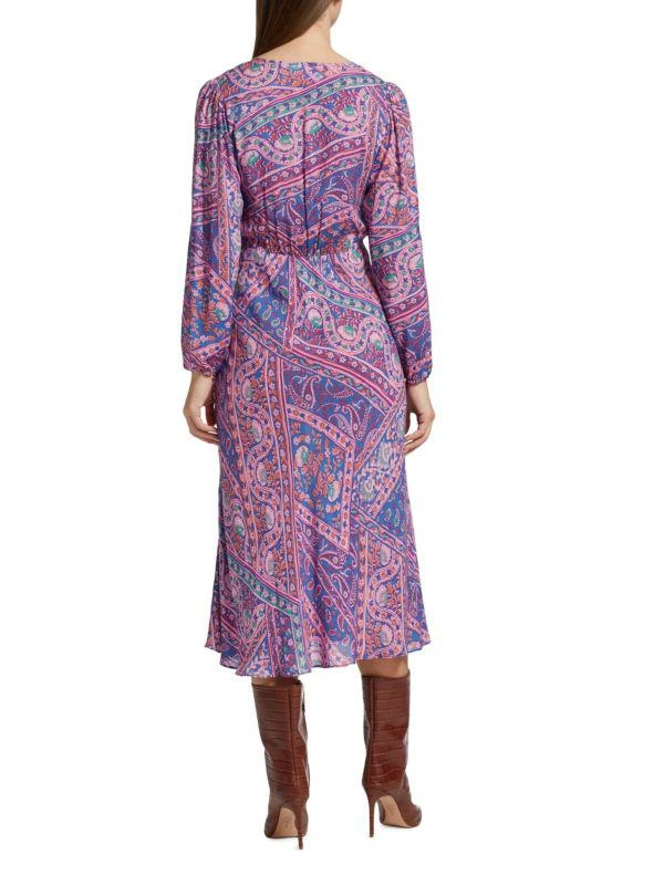 商品ba&sh|Franky Paisley Midi Wrap Dress,价格¥586,第2张图片详细描述