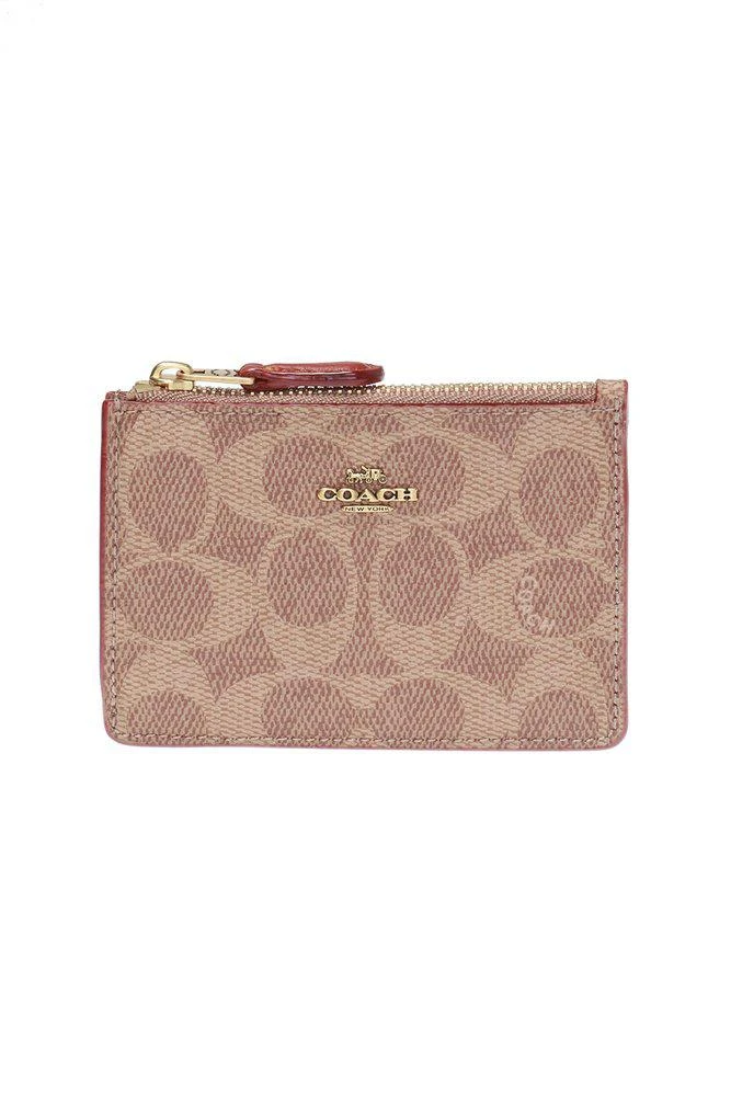 商品Coach|Coach Logo Plaque Zipped Cardholder,价格¥368,第1张图片