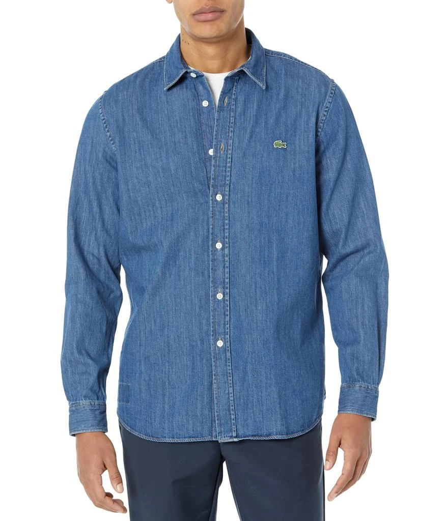 商品Lacoste|Casual Button-Up Denim Shirt,价格¥1042,第1张图片