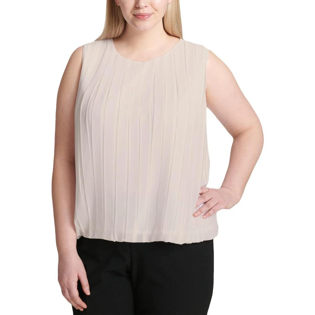 商品Calvin Klein|Calvin Klein Womens Plus Pleated Suit Separate Camisole Top,价格¥268,第1张图片