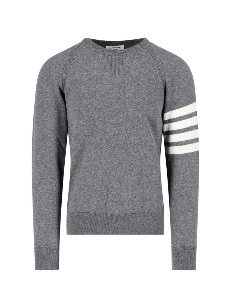 商品Thom Browne|Thom Browne 4 Bar Crewneck Knitted Jumper,价格¥6688,第1张图片