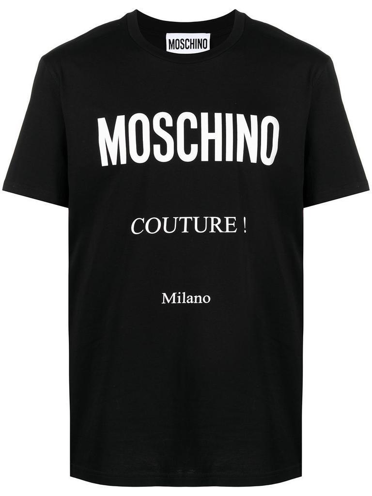 商品Moschino|Moschino Men's Black Cotton T-Shirt,价格¥1671,第1张图片