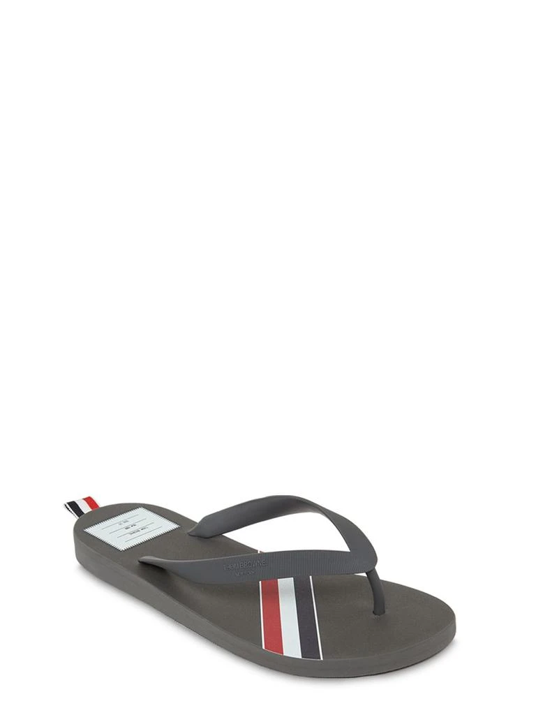 商品Thom Browne|Rwb Stripe Print Rubber Flip Flops,价格¥650,第1张图片详细描述