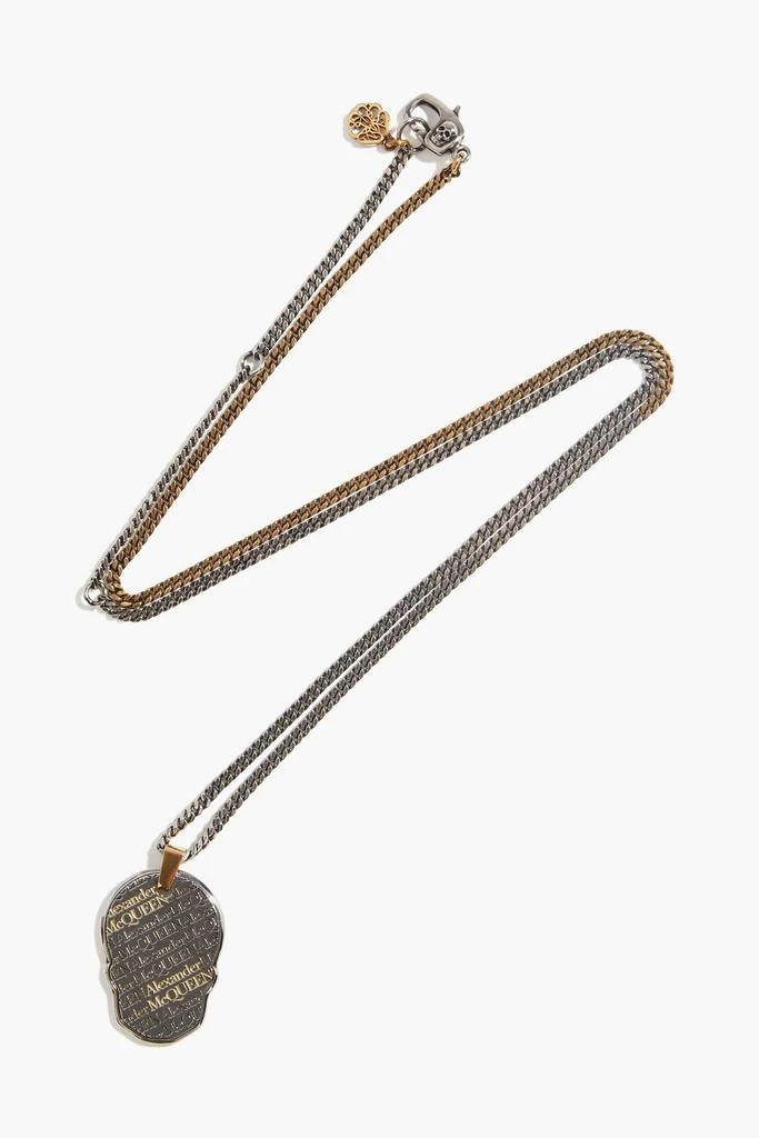 商品Alexander McQueen|Silver and gold-tone necklace,价格¥1142,第1张图片