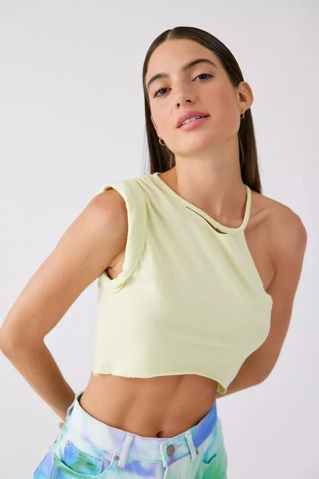 商品BDG|BDG Rolled-Up Cropped Top,价格¥37,第1张图片