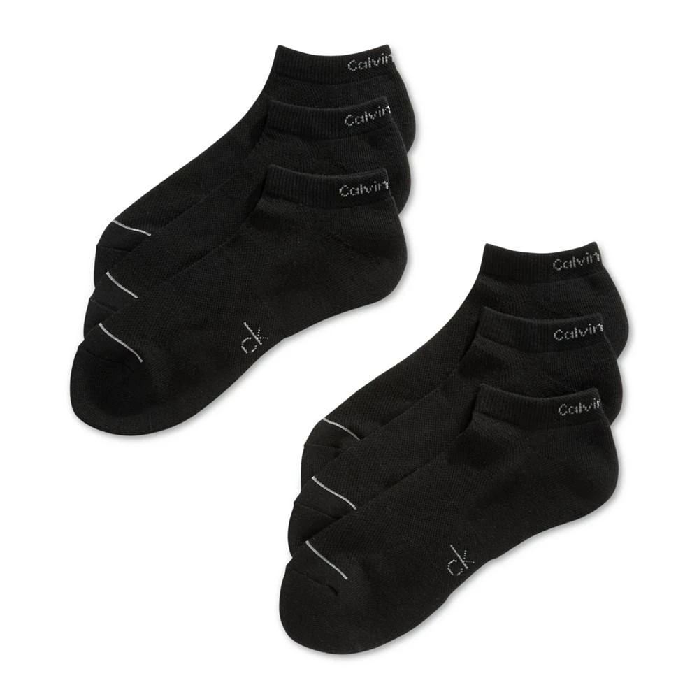 商品Calvin Klein|Six-Pack Athletic Stripe Ankle Socks,价格¥90,第1张图片