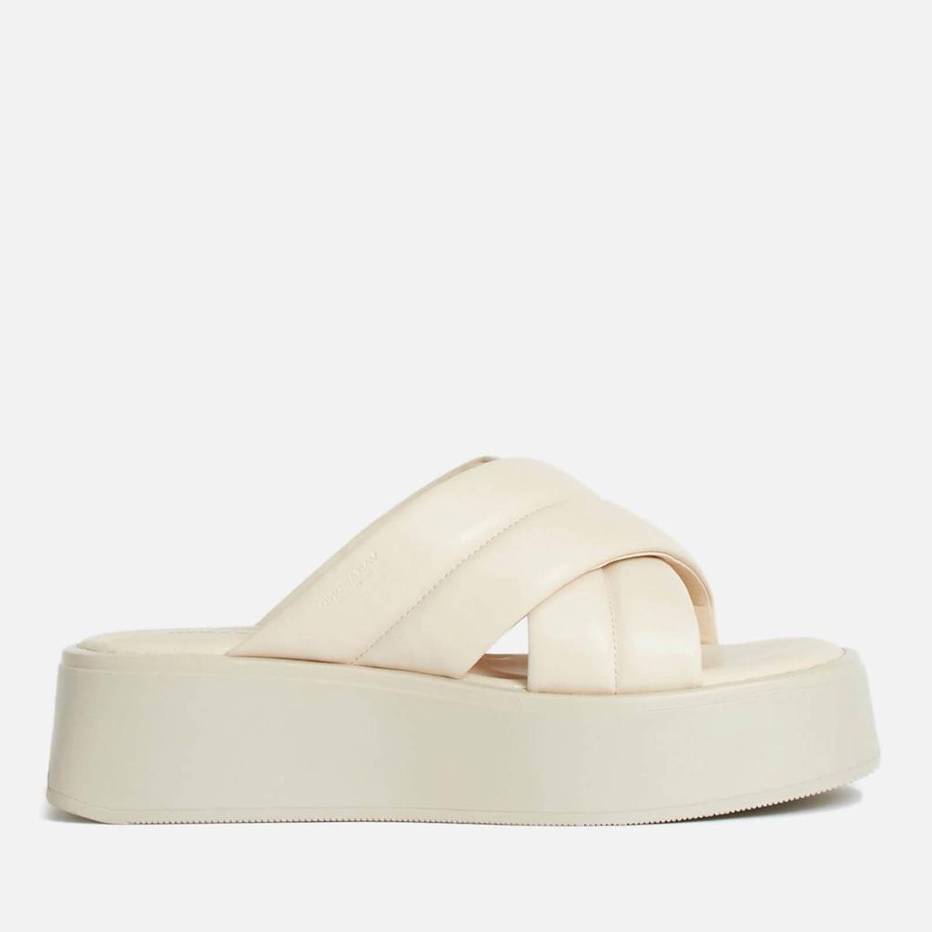 商品Vagabond|Vagabond Women's Courtney Leather Flatform Sandals - Off White,价格¥319,第1张图片