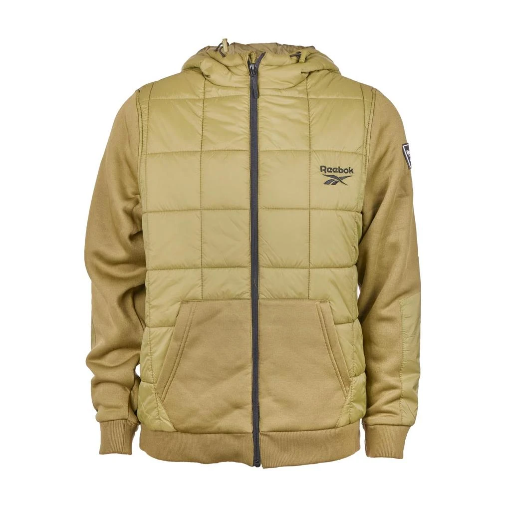 商品Reebok|Reebok Men's Mixed Media Jacket with Tricot Sleeve,价格¥281,第5张图片详细描述