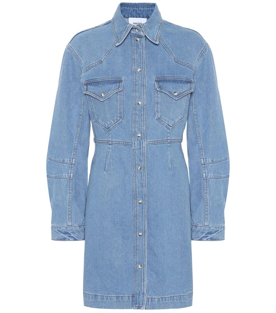 商品Nanushka|Vilma denim shirt dress,价格¥2276,第1张图片