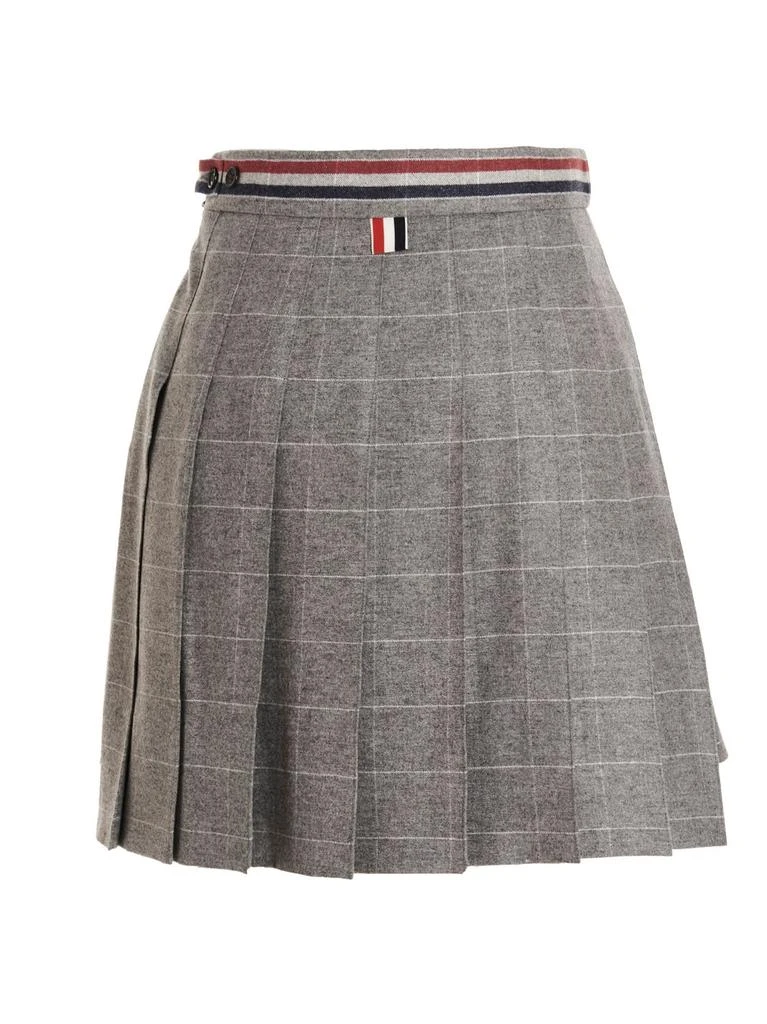 商品Thom Browne|Pleated plaid plaid skirt,价格¥4102,第2张图片详细描述