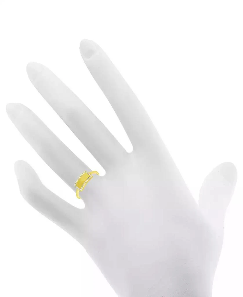 商品Essentials|Crystal Bar Ring in Gold-Plate,价格¥134,第2张图片详细描述