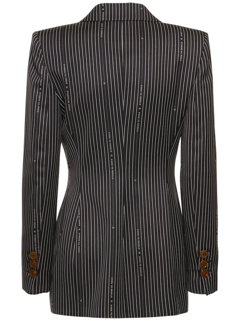 商品Vivienne Westwood|Rita Pinstripe Wool & Cotton Blazer,价格¥6311,第4张图片详细描述