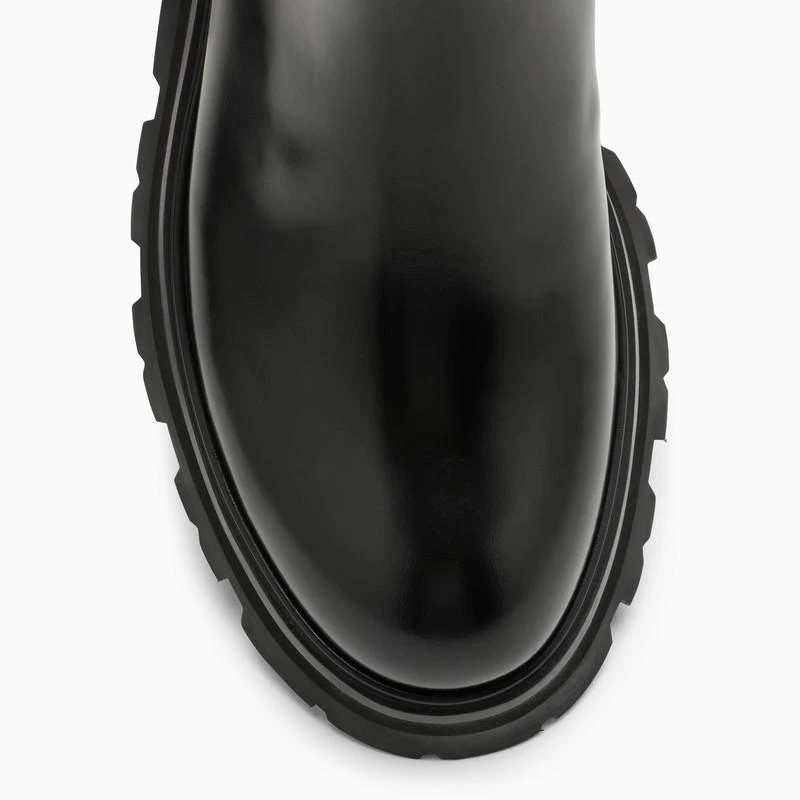 商品Alexander McQueen|Black leather beatles boot,价格¥3927,第3张图片详细描述