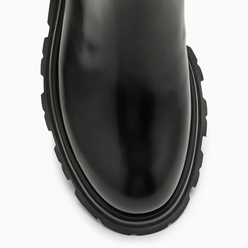 商品Alexander McQueen|Black leather beatles boot,价格¥4022,第3张图片详细描述