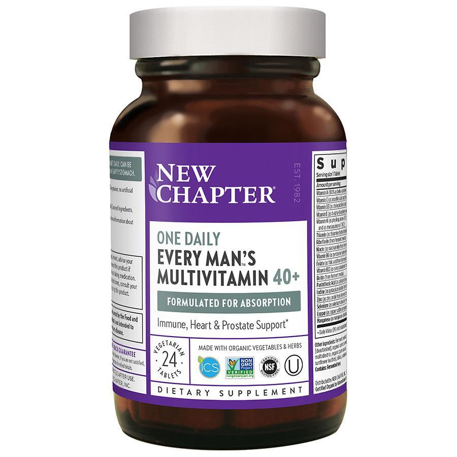 商品New Chapter|Every Man's One Daily 40+, Multivitamin,价格¥126,第1张图片