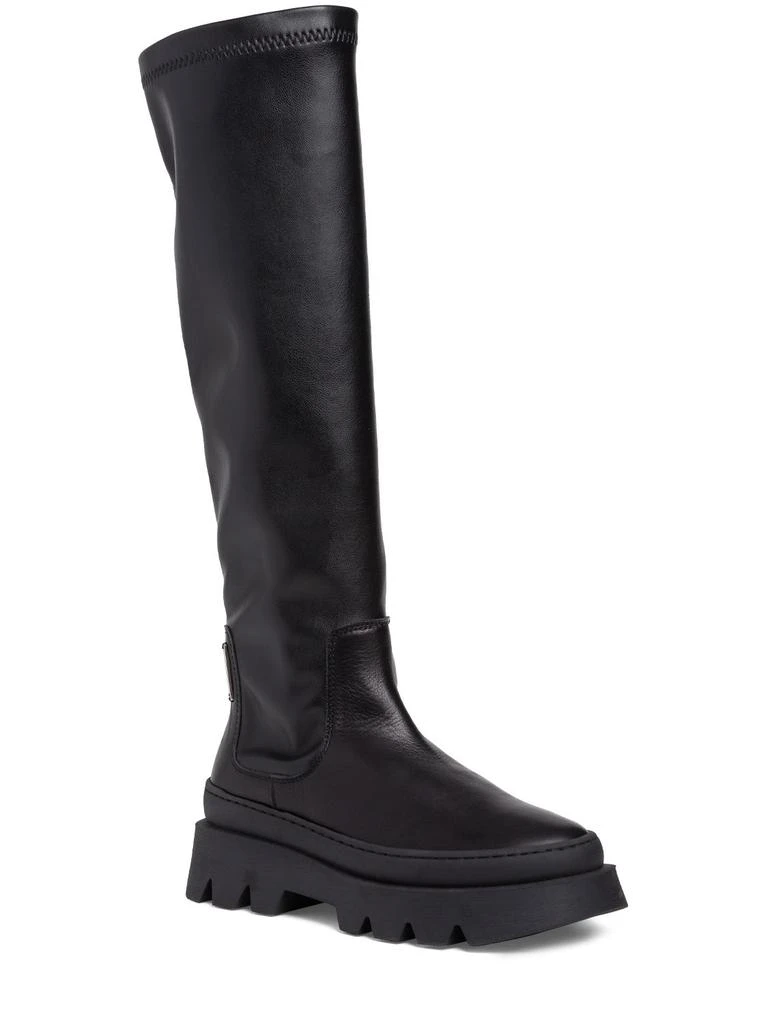 商品MONNALISA|Leather High Boots,价格¥2436,第1张图片详细描述