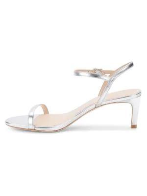 商品Stuart Weitzman|Dancer Metallic Leather Sandals,价格¥1472,第6张图片详细描述