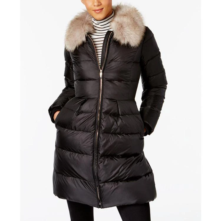 商品Kate Spade|Kate Spade New York Faux-Fur-Trim Skirted Puffer Coat,价格¥2505,第1张图片