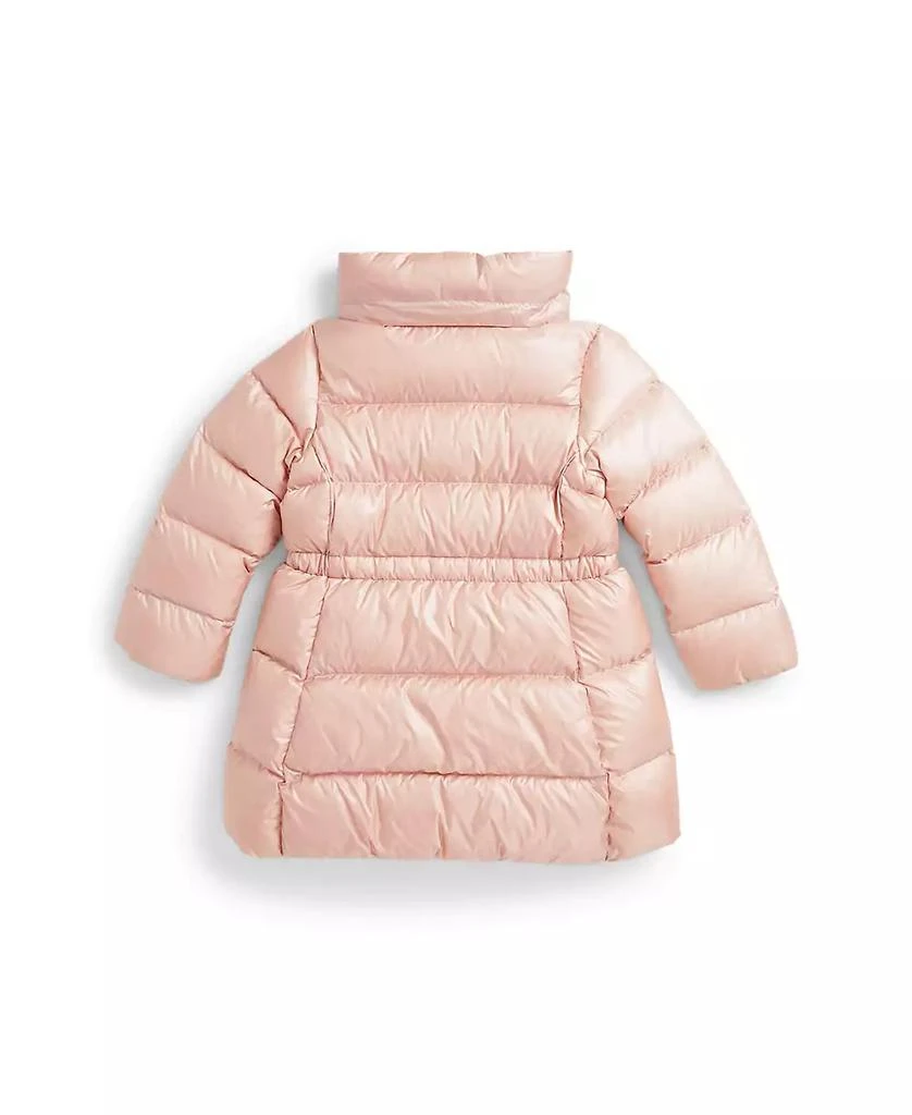 商品Ralph Lauren|Toddler And Little Girls Metallic Down Hooded Long Jacket,价格¥1369,第4张图片详细描述