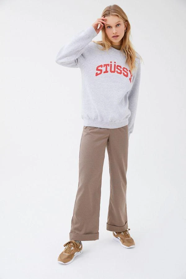 商品STUSSY|Stussy Arch Logo Crew Neck Sweatshirt,价格¥378,第4张图片详细描述