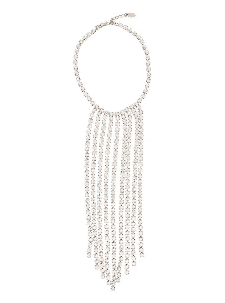 商品FORTE_FORTE|Forte_Forte White Crystals Collier With Asymmetric Pendants In Brass Woman,价格¥1726,第1张图片