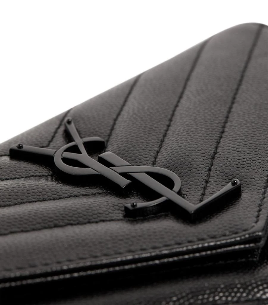商品Yves Saint Laurent|Monogram Saint Laurent Matelassé Large Flap Wallet,价格¥6309,第5张图片详细描述