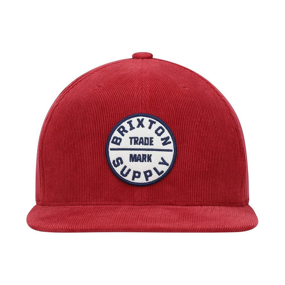 商品Brixton|Men's Red Oath III Snapback Hat,价格¥211,第2张图片详细描述