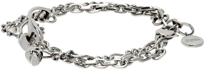 商品Alexander McQueen|Silver Safety Pin Bracelet,价格¥1609,第3张图片详细描述