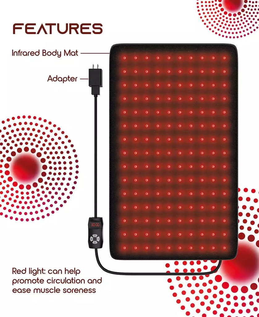 商品Tzumi|SLF Infrared Red Light Therapy Infrared Heating Pad,价格¥734,第3张图片详细描述