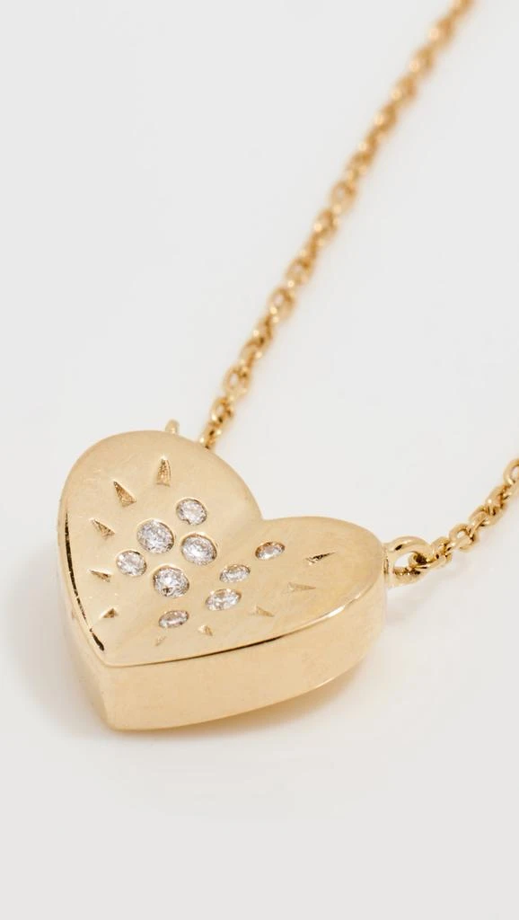 商品Three Stories|14k Small Love Explosion Heart Necklace,价格¥5529,第4张图片详细描述