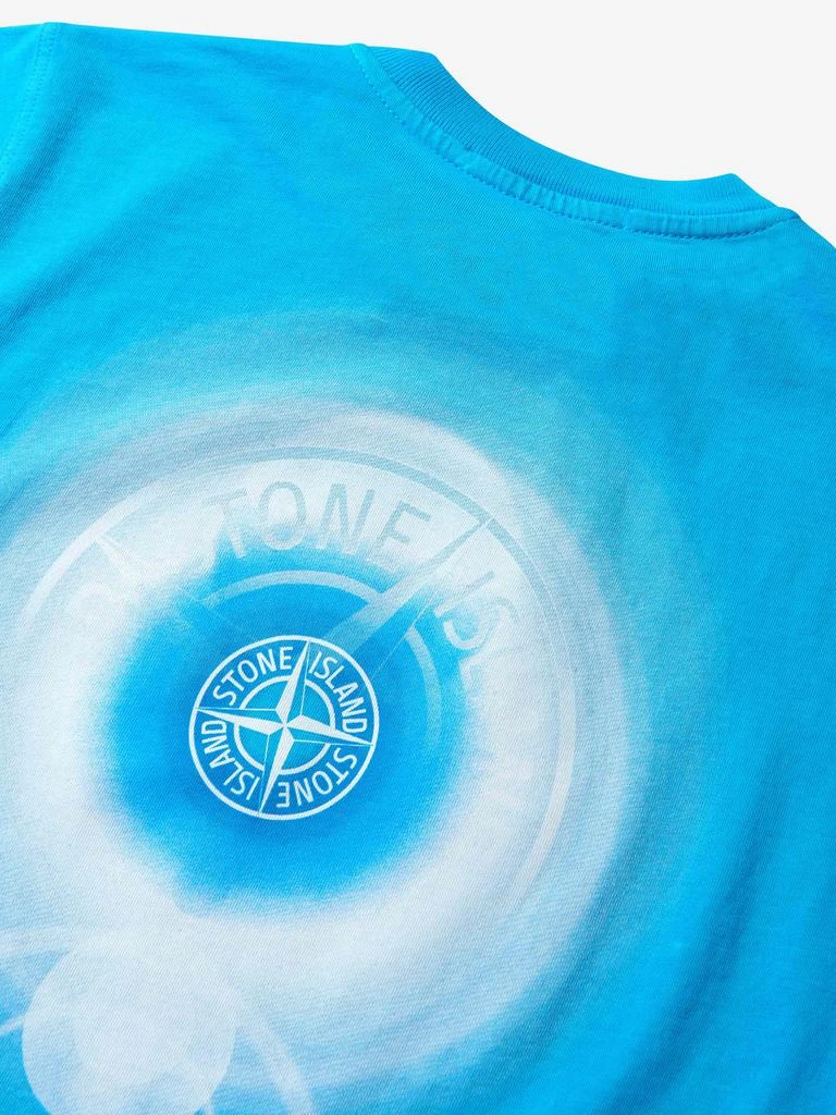 Stone Island Blue, Grey Boys Cotton Jersey Logo T-Shirt 商品