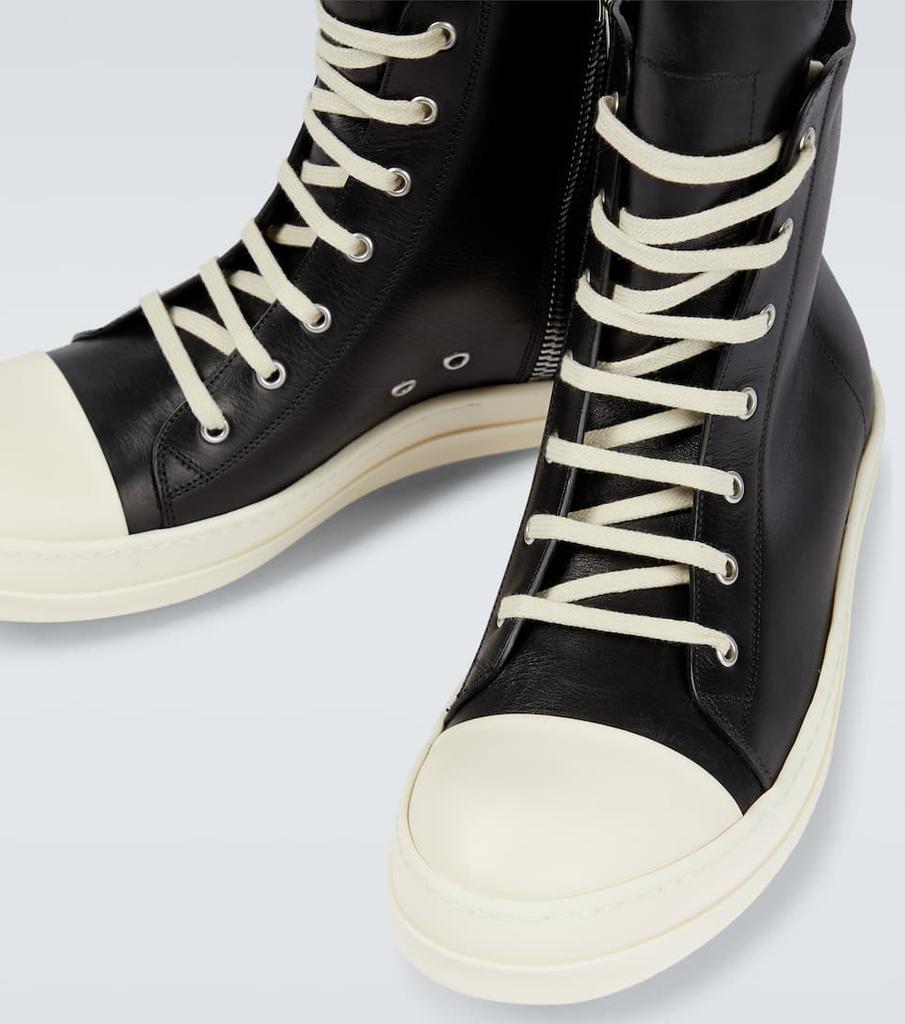 商品Rick Owens|高帮皮革运动鞋,价格¥7224,第5张图片详细描述