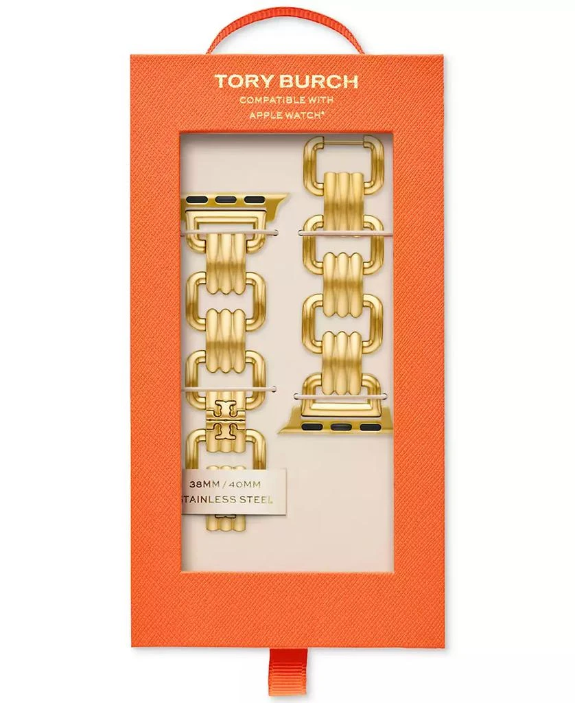 商品Tory Burch|Eleanor Gold-Tone Stainless Steel Jewelry Link Bracelet For Apple Watch® 38mm/40mm,价格¥1337,第5张图片详细描述