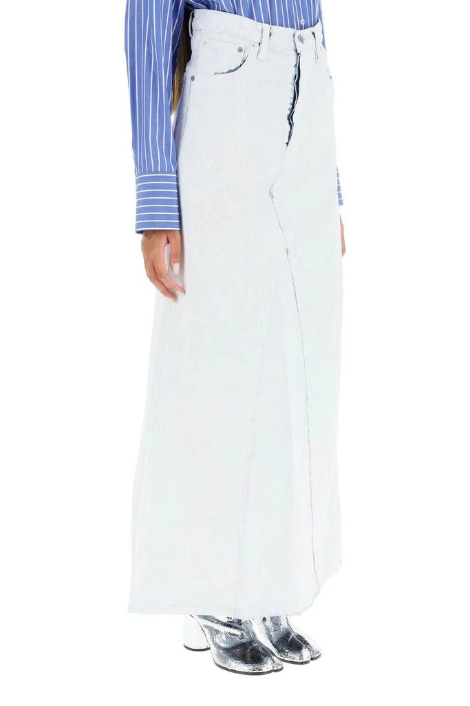 商品MAISON MARGIELA|PAINT EFFECT DENIM MAXI SKIRT,价格¥3058,第3张图片详细描述