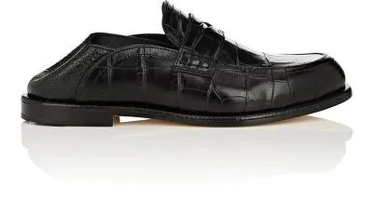 商品Loewe|Crocodile-Stamped Leather Penny Loafers,价格¥5579,第1张图片