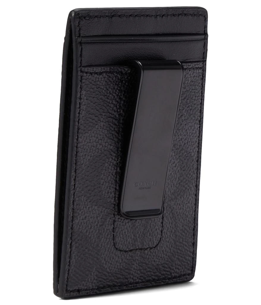 商品Coach|Money Clip Card Case in Signature,价格¥702,第2张图片详细描述