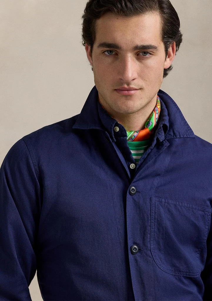 商品Ralph Lauren|Linen-Cotton Overshirt,价格¥546,第3张图片详细描述