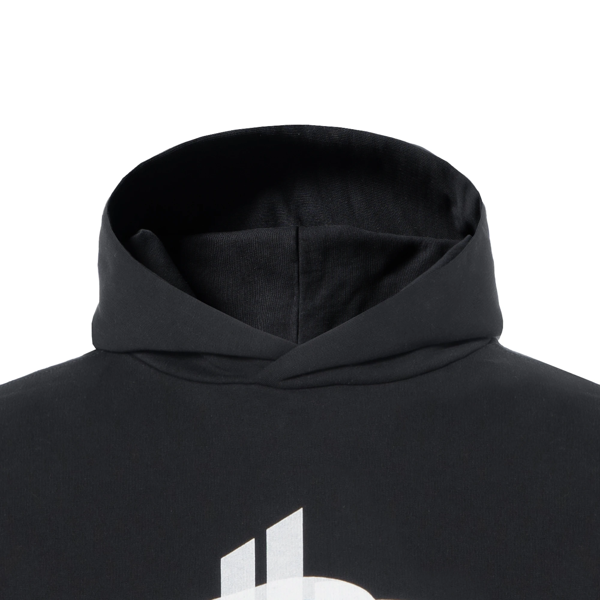 商品[国内直发] Balenciaga|巴黎世家 字母Logo印花连帽直筒卫衣 常规版型 男款 黑色,价格¥3721,第4张图片详细描述