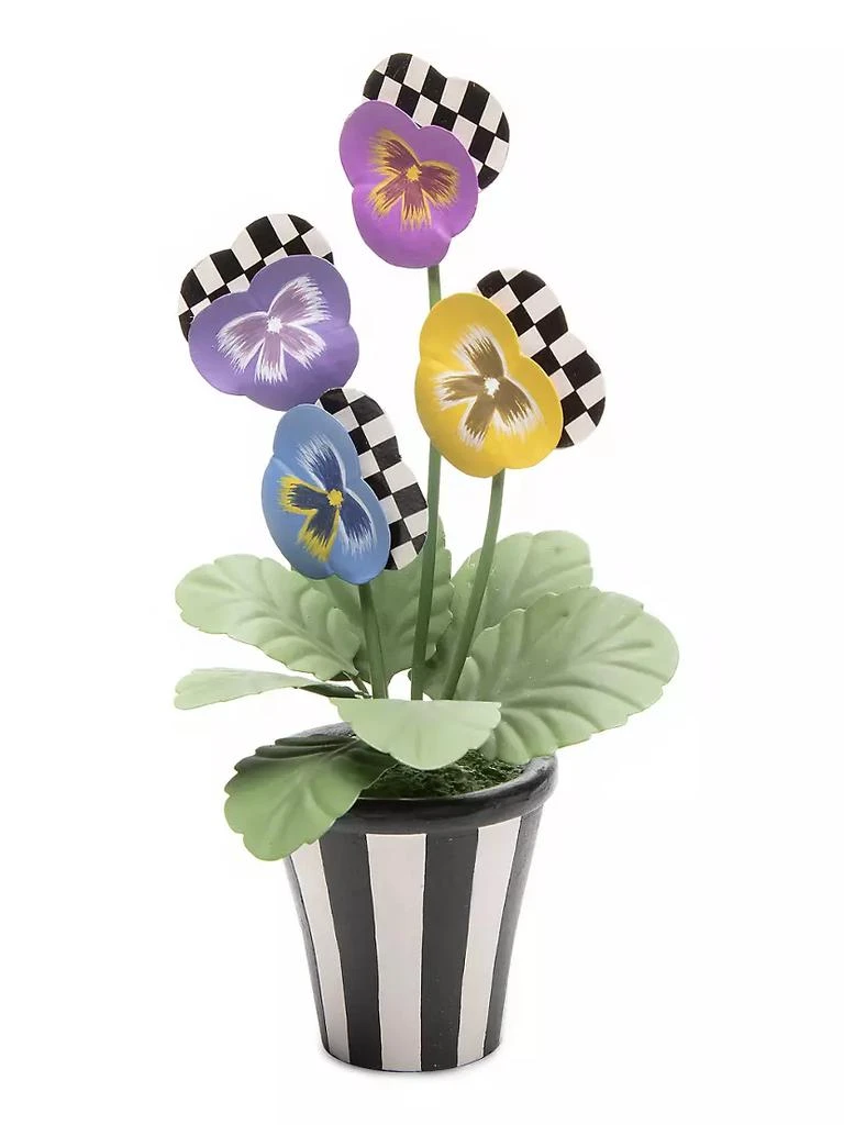 商品MacKenzie-Childs|Pansy Pot Metal Sculpture,价格¥657,第1张图片