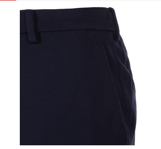 ZEGNA 男士海军蓝色低腰粘纤混纺休闲裤 ZZ369J-VW163-B09商品第2张图片规格展示