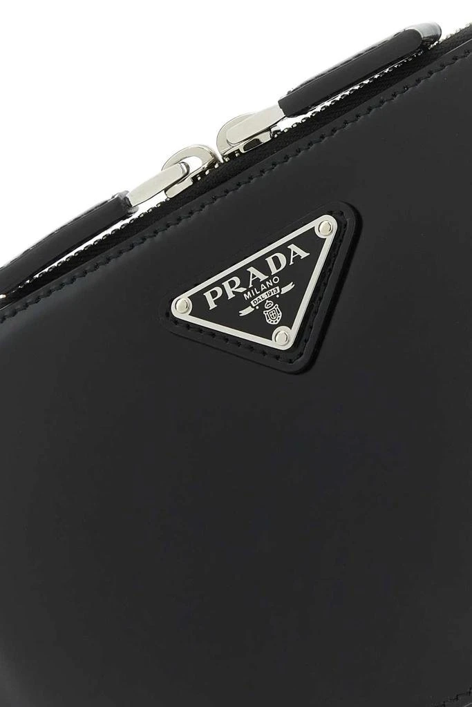 商品Prada|Prada Logo Plaque Zipped Crossbody Bag,价格¥18204,第4张图片详细描述