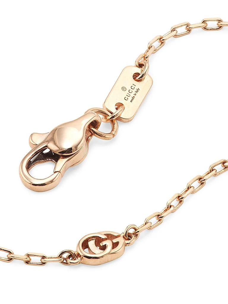 商品Gucci|Running G 18K Rose Gold Pendant Necklace,价格¥8921,第3张图片详细描述