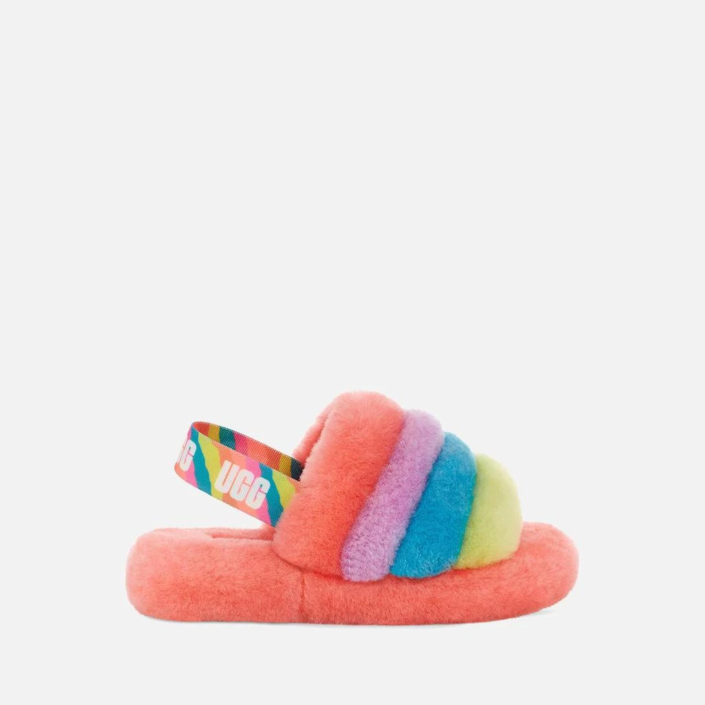 商品UGG|UGG KIDS' FLUFF YEAH SLIDE SLIPPERS - PEACH BLISS,价格¥329,第1张图片