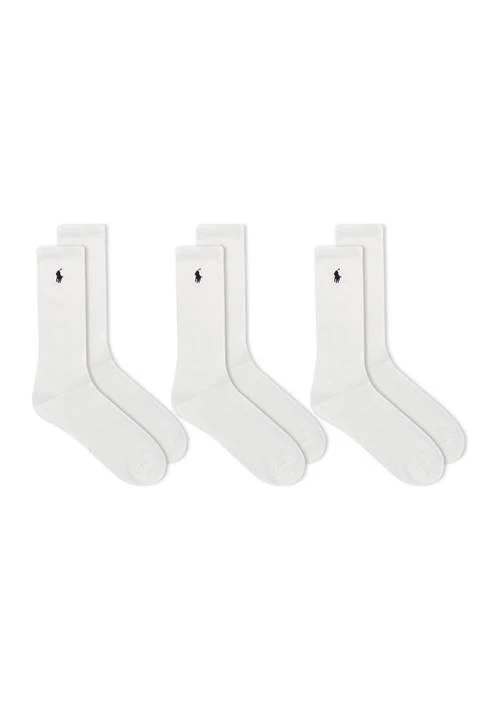 商品Ralph Lauren|Ralph Lauren Big Tall Set Of 3 Crew Socks,价格¥167,第1张图片