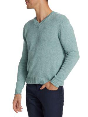 Slim Fit Mélange V Neck Sweater商品第3张图片规格展示